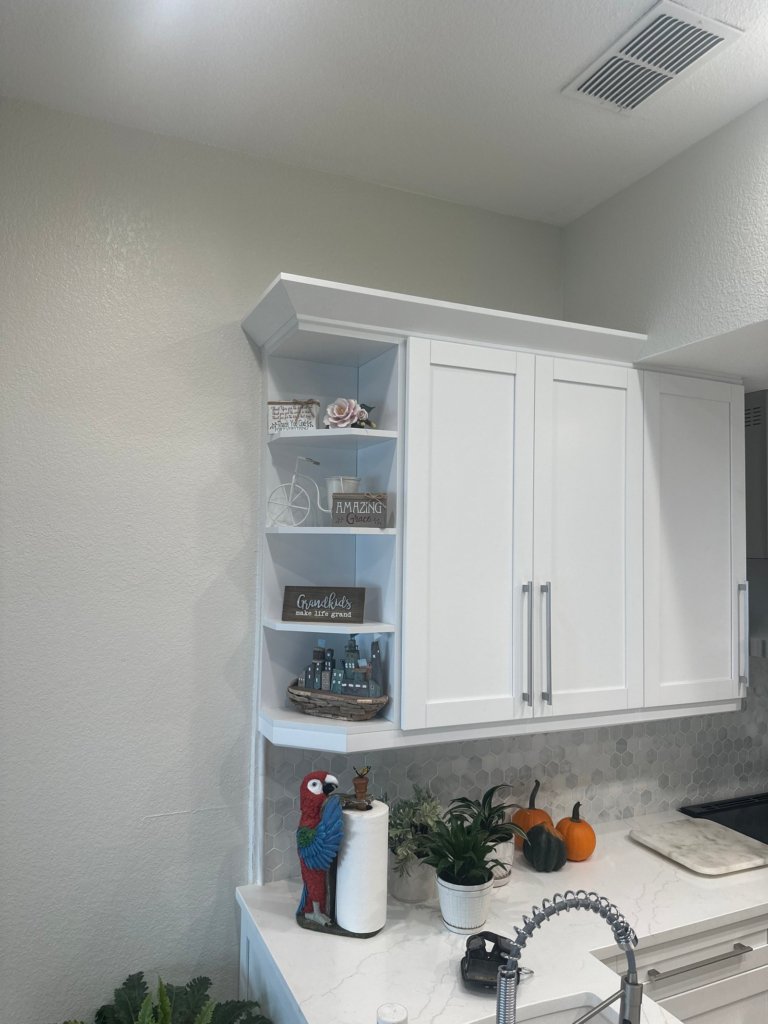 Modern kitchen remodel with quartz countertops in Palm Harbor Florida