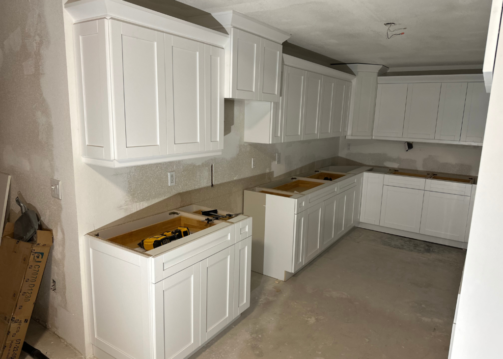 Kitchen cabinet installation in Tampa Bay